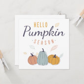 Hello Pumpkin Season カード (正面/裏面インサイチュ)