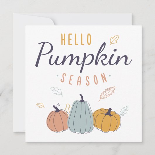 Hello Pumpkin Season カード (正面)