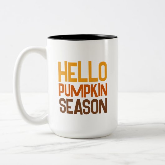 Hello Pumpkin Season ツートーンマグカップ (左)