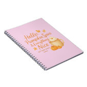 Hello, Pumpkin Spice & Everything Nice Journal ノートブック (右側)