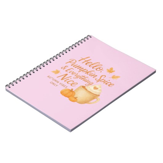 Hello, Pumpkin Spice & Everything Nice Journal ノートブック (左側)
