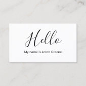 HELLO QRコードソーシャルメディアアイコンネットワークバス 名刺 (正面)