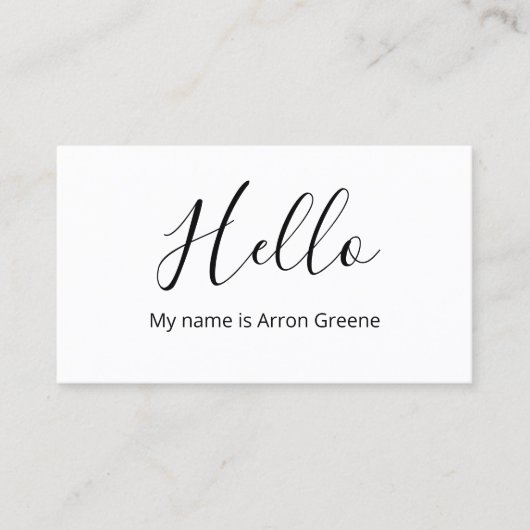 HELLO QRコードソーシャルメディアアイコンネットワークバス 名刺 (正面)