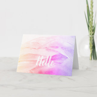 Hello Rainbow Waterカラーカード カード