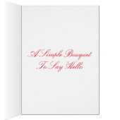 Hello Red Color Splashガーベラデイジー写真 (内側 (右))