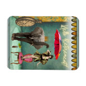 Hello Retirementおもしろいとファンキー マグネット (横)