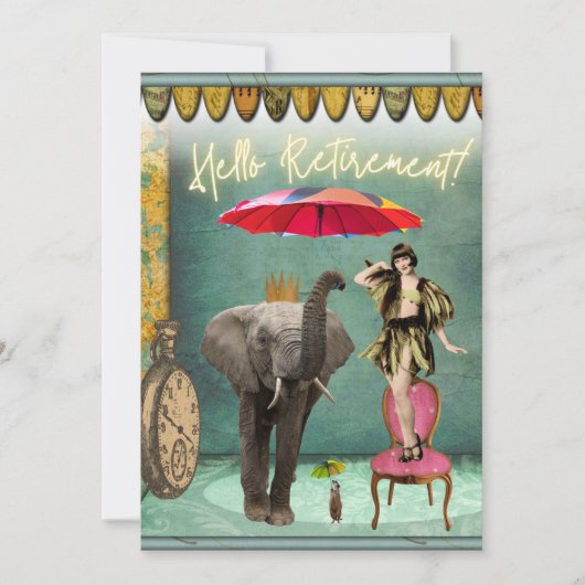 Hello Retirementおもしろいとフファンキーラットカード (正面)
