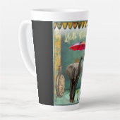 Hello Retirementヴィンテージストロングマン カフェラテマグ (左アングル)