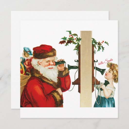Hello Santa シーズンカード (正面/裏面)