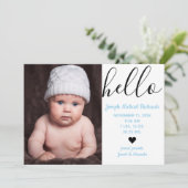 Hello Scriptの写真 – Birth Announcement 案内状 (スタンド正面)