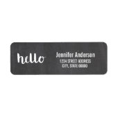 Hello Script Chalkboard |ラベル ラベル (正面)