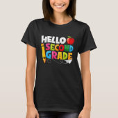 Hello Second Grade 2nd Grade Back To School Kids Tシャツ (正面)