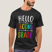 Hello Second Grade Back to School 2nd Grade Teache Tシャツ (正面)