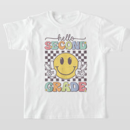 Hello Second Grade Coquette Bow Teacher Girl Tシャツ