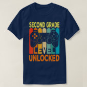 Hello Second Grade Level Unlocked Video Game Back Tシャツ (デザイン正面)