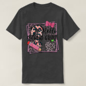 Hello Second Grade Pink Leopard 2nd Grade Back To Tシャツ (デザイン正面)