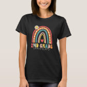 Hello Second Grade Rainbow Back To School 2nd Grad Tシャツ (正面)