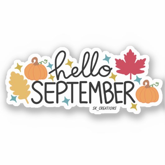 Hello September （バージョン2） シール (正面)