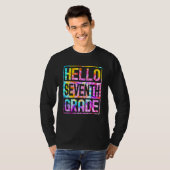 Hello Seventh Grade Back to School 7th Grade Teach Tシャツ (正面フル)