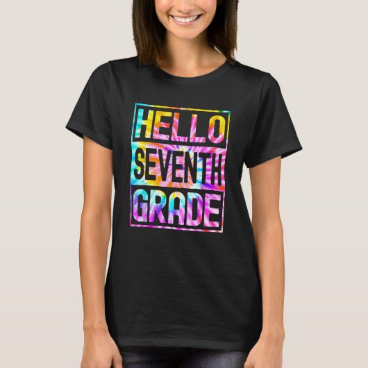 Hello Seventh Grade Back to School 7th Grade Teach Tシャツ (正面)
