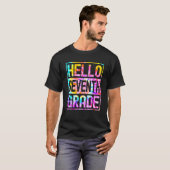 Hello Seventh Grade Back to School 7th Grade Teach Tシャツ (正面フル)