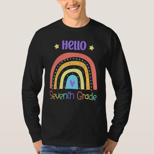 Hello Seventh Grade Rainbow Team 7th Grade Tシャツ (正面)