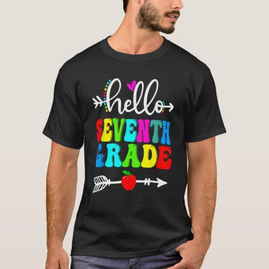 Hello Seventh Grade Team 7th Grade Back To School  Tシャツ (正面)