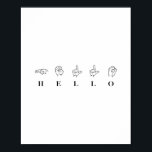 Hello Sign Language ポスター<br><div class="desc">Hello Sign Language</div>