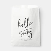 Hello Sixitemalist 60th Birthday Party フェイバーバッグ (正面)