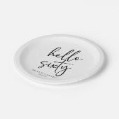 Hello Sixitemalist 60th Birthday Party ペーパープレート (アングル)