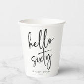 Hello Sixitemalist 60th Birthday Party 紙コップ (正面)