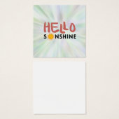 Hello Sonshine、Sun Rays、Summer Vibes (正面&裏面)