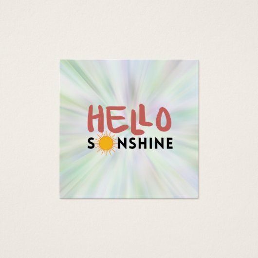 Hello Sonshine、Sun Rays、Summer Vibes (正面)