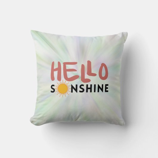 Hello Sonshine、Sun Rays、Summer Vibes クッション (正面)