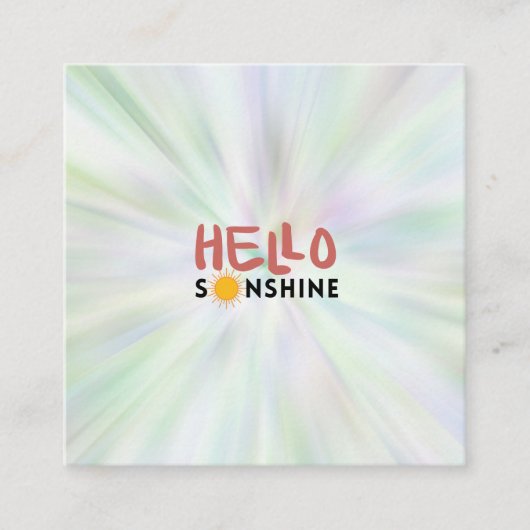 Hello Sonshine、Sun Rays、Summer Vibes コーリングカード (正面)