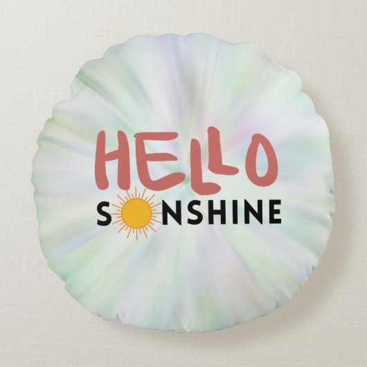 Hello Sonshine、Sun Rays、Summer Vibes ラウンドクッション (正面)