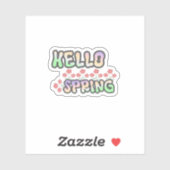 Hello Spring | 新鮮な花のデザインのポスター シール (シート)