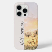 Hello Spring, Boho Wildflower Sunset Case-Mate iPhoneケース (裏面)