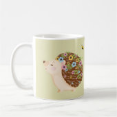 Hello Spring Floral Hedgehog Mug – Cute Bee & Flow コーヒーマグカップ (左)