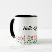 Hello Spring Floral Mug マグカップ (正面左)