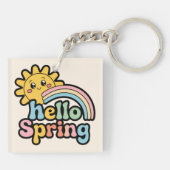 Hello Spring : Soleil, Arc-en-ciel et Bonne Humeur キーホルダー (裏面)