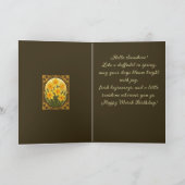 Hello Spring The Cheerful March Daffodil カード (内部)