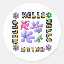 Hello Spring | with Fresh Floral  ラウンドシール