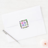 Hello Spring | with Fresh Floral  ラウンドシール (封筒)