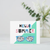 Hello Summerはがき ポストカード (スタンド正面)