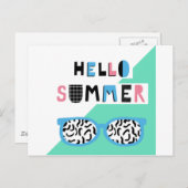Hello Summerはがき ポストカード (正面/裏面)