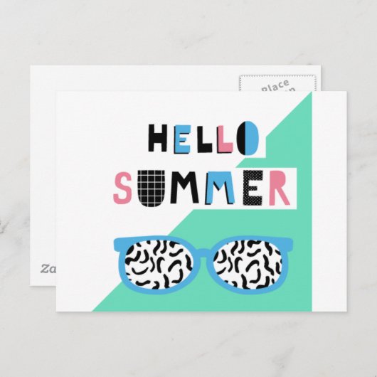 Hello Summerはがき ポストカード (正面/裏面)