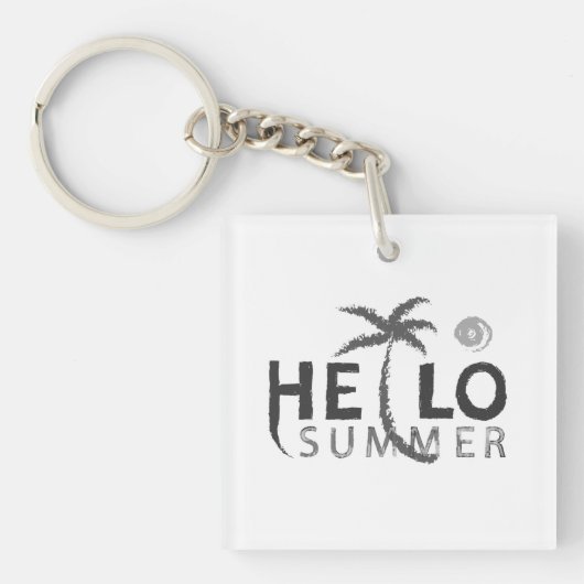 Hello Summerアクリルキーチェーン キーホルダー (正面)