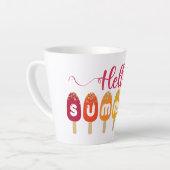 Hello Summer カラフル Popsicle カフェラテマグ (左アングル)