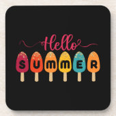 Hello Summer カラフル Popsicle コースター (正面)